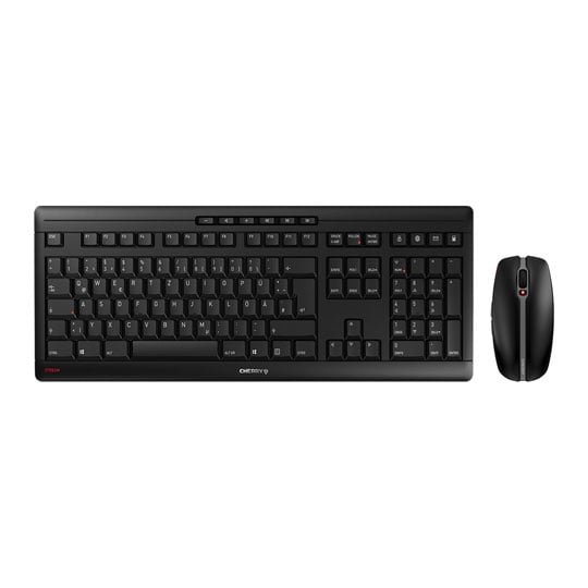 CHERRY Desktop STREAM Wireless Whisper Quiet Keyboard and Mouse Set Cherry SX Keys - Black