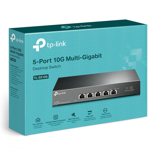 TP-LINK TL-SX105 5-Port 10G Unmanaged Desktop Switch : image 4