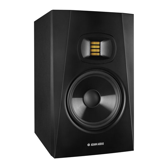 ADAM Audio T5V Speakers, Mackie Big Knob Monitor Controller, Monitor Isolation Pads and Cables