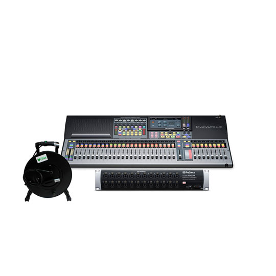 PreSonus StudioLive 64S Mixer, 24R Stage Box & Custom Lynx Rean CAT5E etherCON Drum 30m