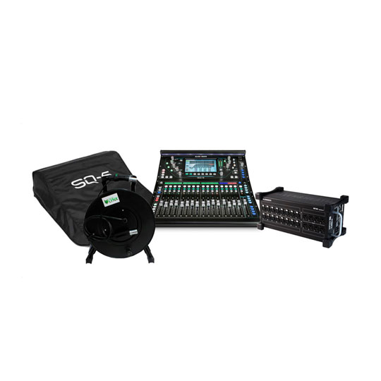 Allen & Heath SQ-5, Stage Box, Custom Lynx Cable Drum & Protective Cover