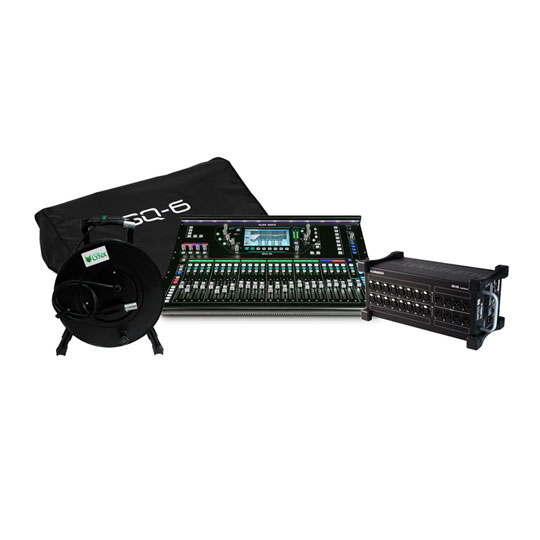 Allen & Heath SQ-6, Stage Box, Custom Lynx - Rean CAT5E etherCON Drum (30m)