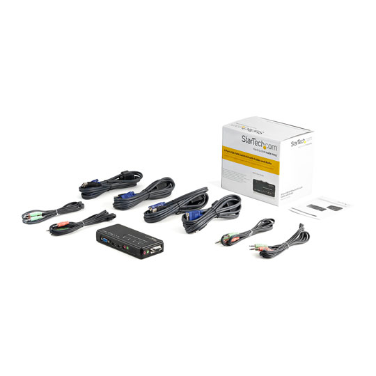 StarTech.com 4-Port USB KVM Switch with Cables : image 3