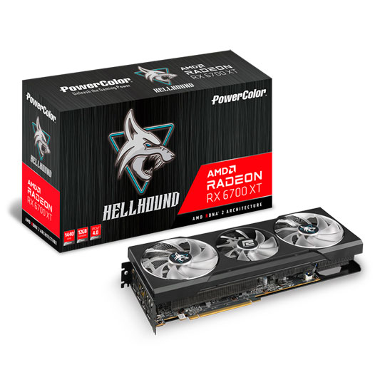 Powercolor AMD Radeon RX 6700 XT Hellhound 12GB Graphics Card : image 1