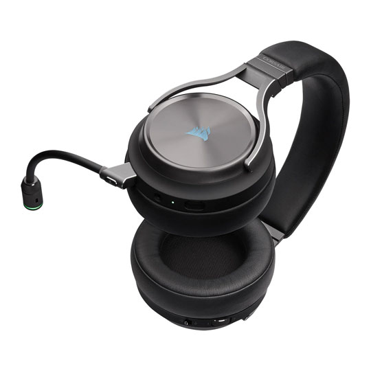 Corsair Virtuoso Special Ed. 7.1 Gunmetal Wired/Wireless RGB Gaming Headset Factory Refurbished : image 4