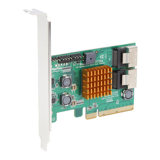 Highpoint RR2720A SAS/SATA 6Gb/s 2 Port RAID Controller