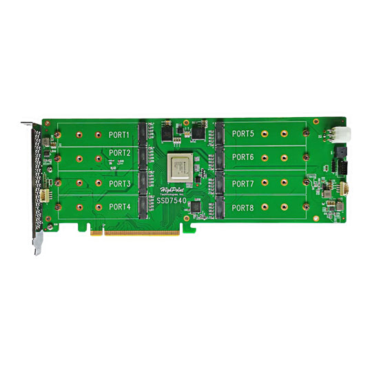 Pcie X16 Bootable Nvme Raid Controller HighPoint SSD7105 PCI