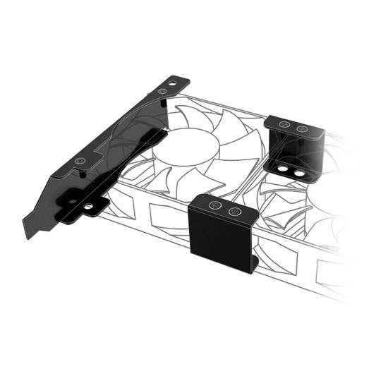 Akasa PCI Slot Bracket for Mounting Fans