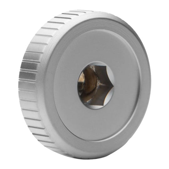 EK-Quantum Torque Satin Titanium G1/4 Water Cooling Plug with Badge
