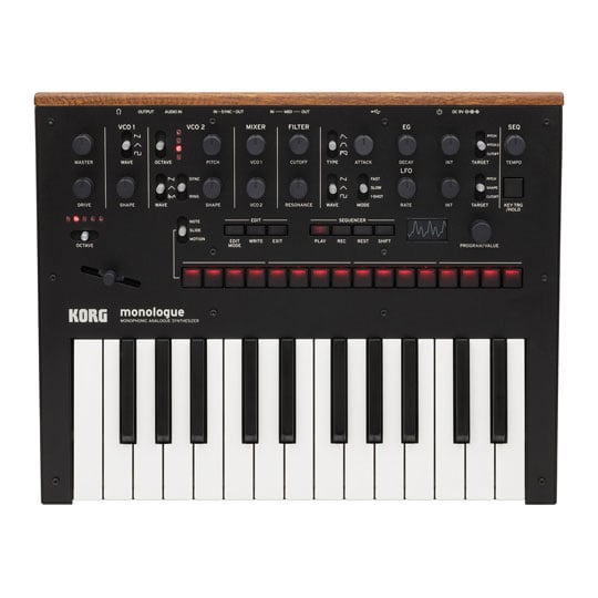 (Ex-Demo) Korg Monologue Analogue Synthesizer (Black)
