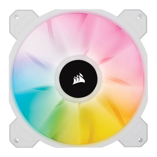 Corsair iCUE SP140 RGB ELITE White Dual 140mm PWM Fan Expansion Pack with Lighting Node CORE