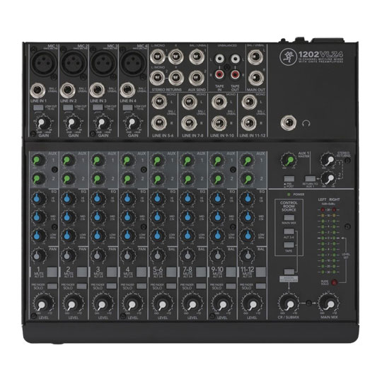 Mackie - '1202VLZ4' 12-Channel Compact Mixing Desk