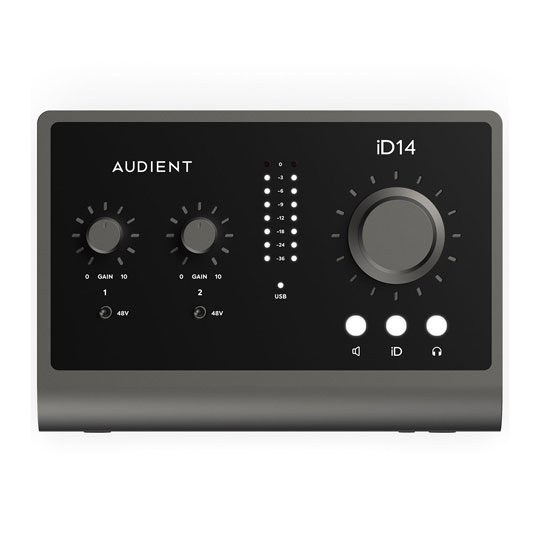 (Open Box) Audient - iD14 mkii 10 in 6 out High Performance USB Interface with Scroll Control