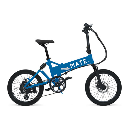 500W MATE City True Blue Foldable Electric Bike LN116340 C500 TB SCAN UK