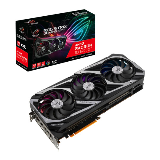 ASUS AMD Radeon RX 6700 XT 12GB ROG STRIX OC GAMING Graphics Card : image 1