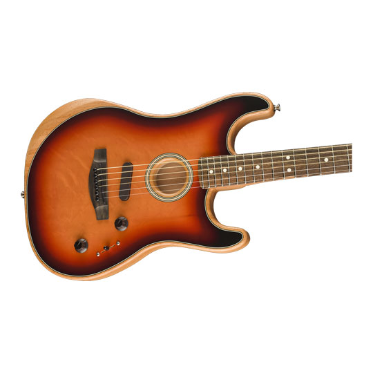 Fender - American Acoustasonic Stratocaster Acoustic-Electric Guitar - 3-Colour Sunburst