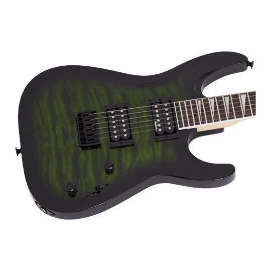 Jackson - JS Series Dinky Arch Top JS32Q DKA HT - Transparent Green Burst : image 2