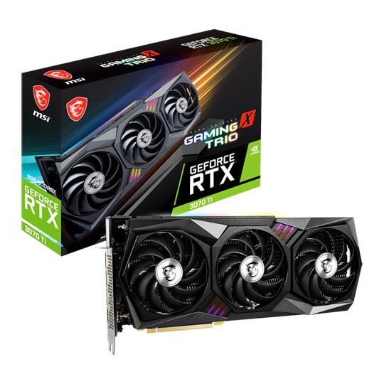 MSI NVIDIA GeForce RTX 3070 Ti 8GB GAMING X TRIO Ampere Graphics Card : image 1