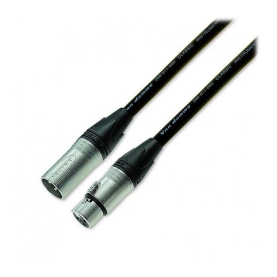 Van Damme - Tour Grade XKE Classic Microphone Cable in Black, 15m