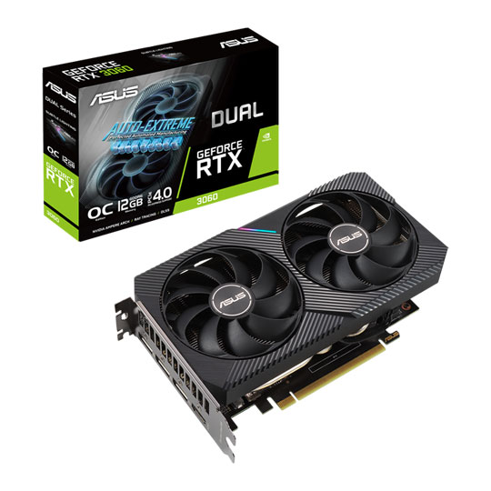 ASUS NVIDIA GeForce RTX 3060 DUAL 12GB OC V2 Ampere Graphics Card : image 1