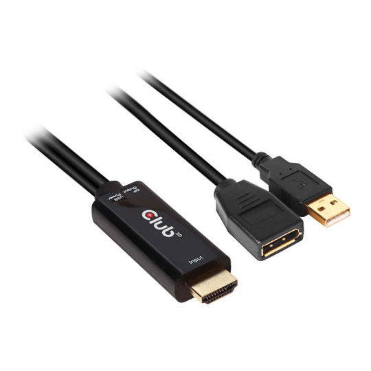 Club 3D HDMI2.0 to DisplayPort1.2 Active Adapter : image 1