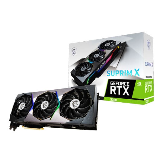 MSI NVIDIA GeForce RTX 3080 10GB SUPRIM X LHR Ampere Graphics Card : image 1