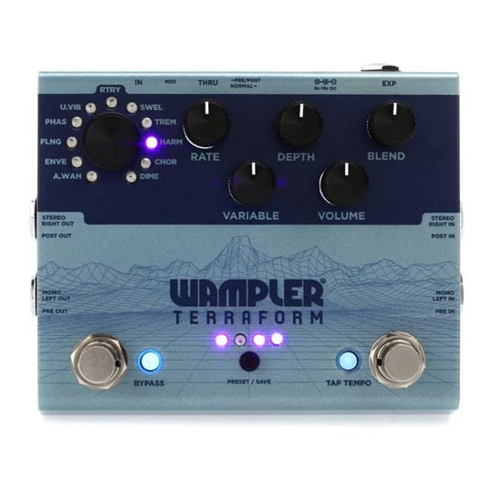 Wampler - Terraform, Modulation Multi Effects Pedal