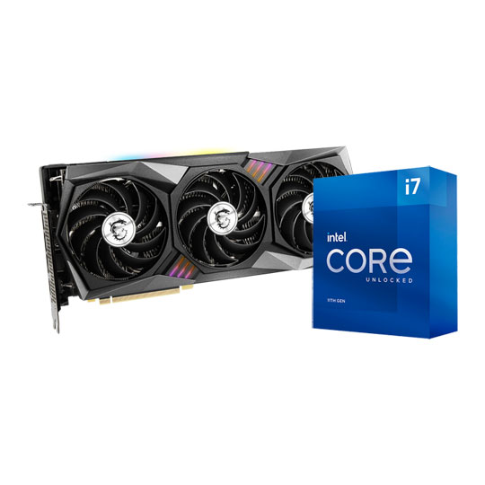 MSI RTX 3060 GAMING X TRIO GPU Intel Core i7 11700K CPU Bundle