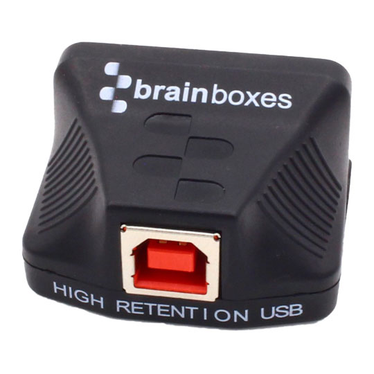 Brainboxes Isolated Industrial USB-C to RS-232 Serial Adapter