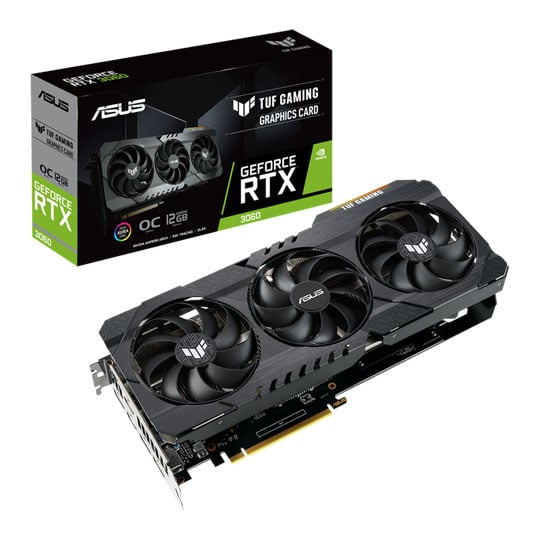 ASUS NVIDIA GeForce RTX 3060 12GB TUF GAMING OC V2 Ampere Graphics