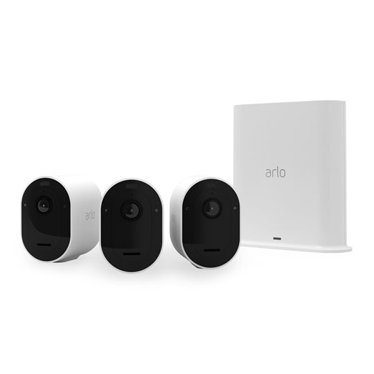 Arlo Pro 3 2K 3 Camera Kit White