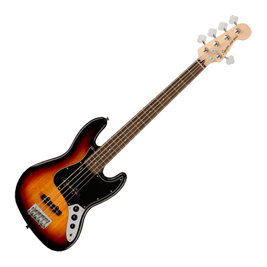 Squier - Affinity Series Jazz Bass V 3-Colour Sunburst with Laurel Fingerboard