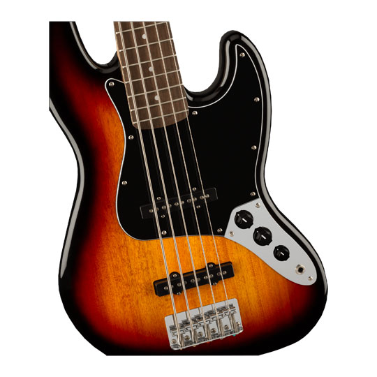 Squier - Affinity Series Jazz Bass V 3-Colour Sunburst with Laurel Fingerboard