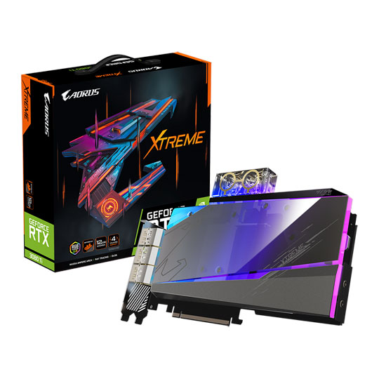 Gigabyte AORUS NVIDIA GeForce RTX 3080 Ti 12GB XTREME WATERFORCE WB Ampere Graphics Card : image 1