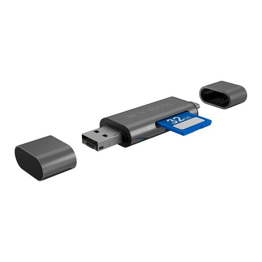 ICY BOX Combo Type-C/USB SD/MicroSD Card Reader with OTG Android function