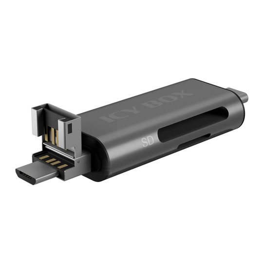 ICY BOX Combo Type-C/USB SD/MicroSD Card Reader with OTG Android function : image 3