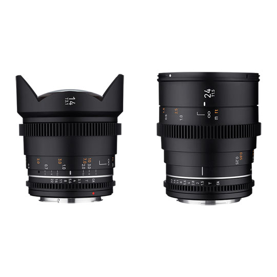 Samyang VDSLR MK2 14/24/35/50/85 Cinema Lens Kit - Sony FE Mount