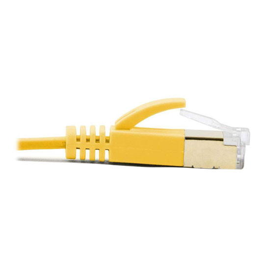 Xclio 15M Flat CAT7 Ethernet Cable Shielded Tangle Free 10Gbps RJ45 Cable LSZH - Yellow