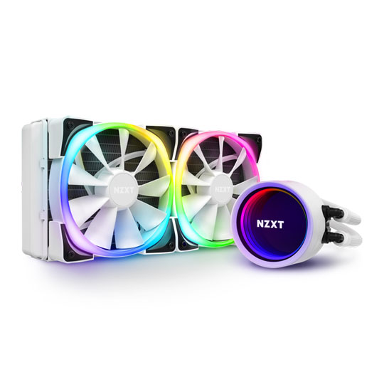 NZXT Kraken X53 RGB White All In One 240mm Intel/AMD CPU Water Cooler : image 1