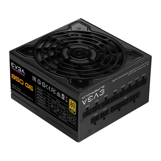 EVGA SuperNOVA 850W G6 80+ Gold Fully Modular Quiet ATX PSU