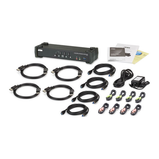 Aten 4-Port USB 3.1 4K DisplayPort KVMP™ Switch (Cables Included) : image 4