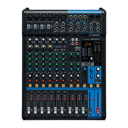 Yamaha - 'MG12XU' 12-Channel Mixer With USB & FX