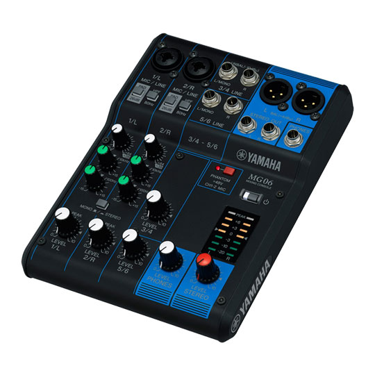 Yamaha - 'MG06' 6-Channel Mixer