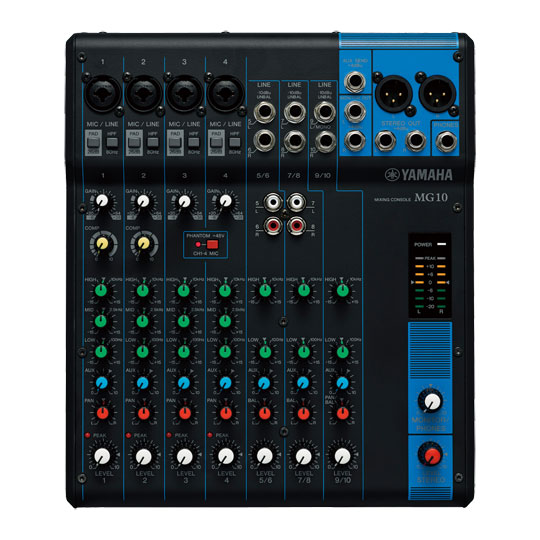 Yamaha - 'MG10' 10-Channel Mixer