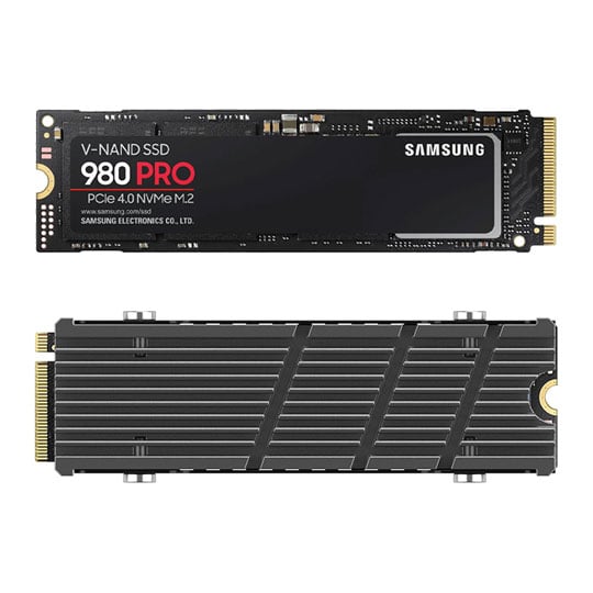 Samsung 980 PRO 1TB M.2 PCIe 4.0 Gen4 NVMe SSD with Pro Heatsink