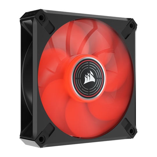 Corsair ML120 LED ELITE 120mm Red LED Quiet Fan Single Pack Black