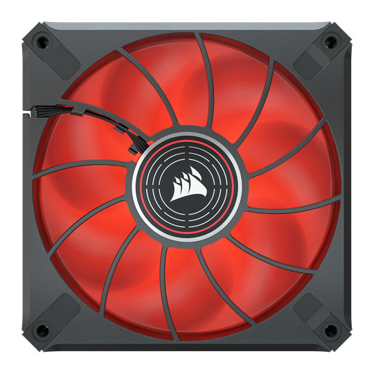 Corsair ML120 LED ELITE 120mm Red LED Quiet Fan Single Pack Black : image 4