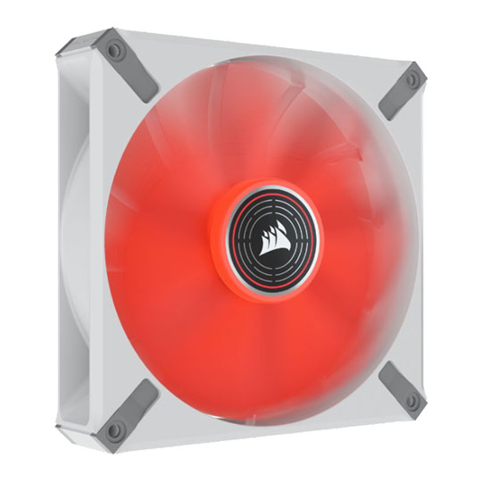 Corsair ML140 LED ELITE 140mm Red LED Magnetic Levitation Low Noise Fan White