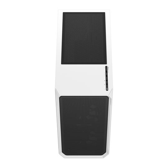 Fractal Design Focus 2 White Mid Tower Tempered Glass PC Case