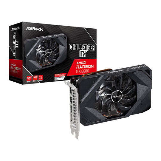 ASRock AMD Radeon RX 6600 Challenger ITX 8GB RDNA2 Graphics Card